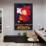cartel de chocolate vintage