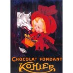 cartel de chocolate vintage