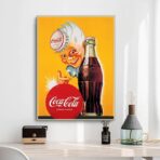 cartel vintage de coca cola
