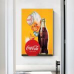 cartel vintage de coca cola