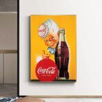 cartel vintage de coca cola