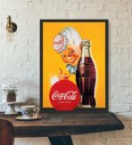 cartel vintage de coca cola