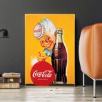 cartel vintage de coca cola