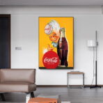 cartel vintage de coca cola
