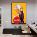 cartel vintage de coca cola