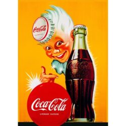 cartel vintage de coca cola