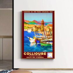 cartel vintage collioure
