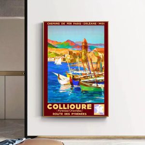 cartel vintage collioure