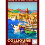 cartel vintage collioure