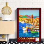 cartel vintage collioure