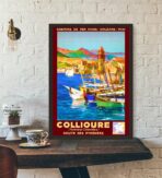 cartel vintage collioure