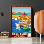 cartel vintage collioure