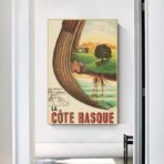 cartel vintage costa vasca