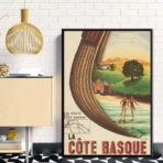 cartel vintage costa vasca