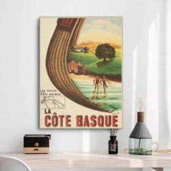 cartel vintage costa vasca