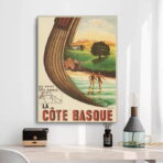 cartel vintage costa vasca