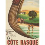 cartel vintage costa vasca