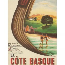 cartel vintage costa vasca