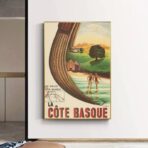 cartel vintage costa vasca