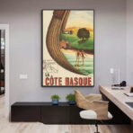 cartel vintage costa vasca