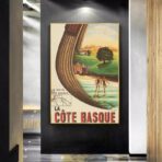 cartel vintage costa vasca