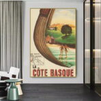 cartel vintage costa vasca