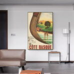 cartel vintage costa vasca