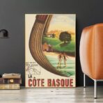 cartel vintage costa vasca