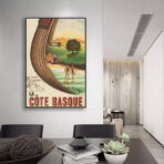 cartel vintage costa vasca