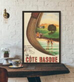cartel vintage costa vasca