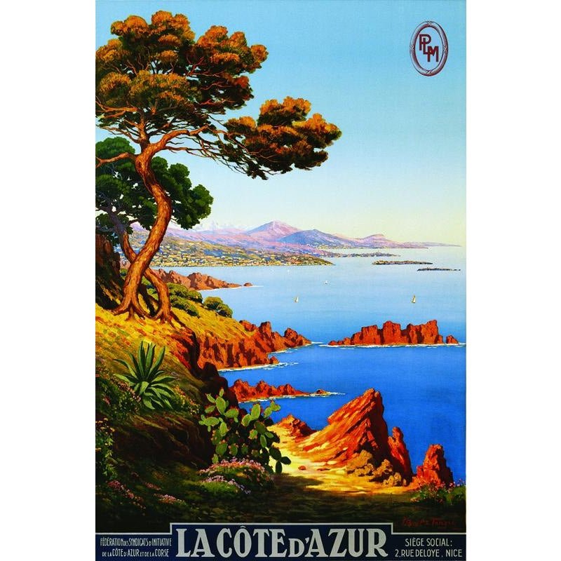 cartel vintage cote dazur