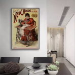cartel de alta alta vintage