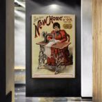 cartel de alta alta vintage