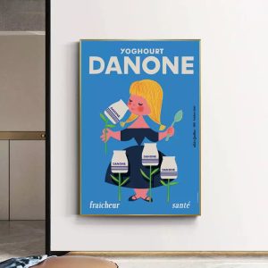 cartel vintage danone
