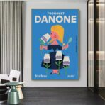 cartel vintage danone