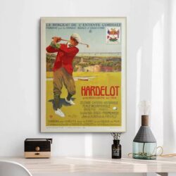 cartel de golf vintage 1