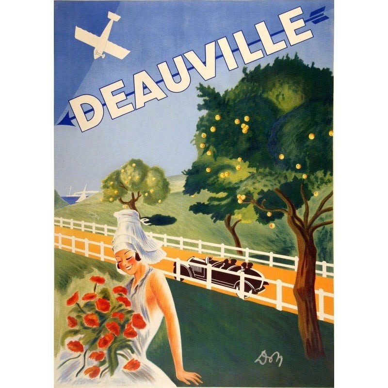 cartel vintage deauville cartel vintage deauville