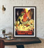 cartel vintage dinosaurio