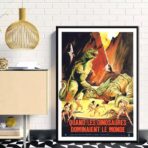 cartel vintage dinosaurio