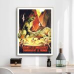cartel vintage dinosaurio