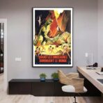 cartel vintage dinosaurio