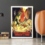 cartel vintage dinosaurio