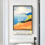 cartel vintage dune du pyla