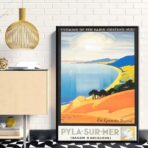 cartel vintage dune du pyla