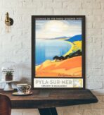 cartel vintage dune du pyla