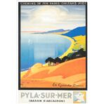 cartel vintage dune du pyla