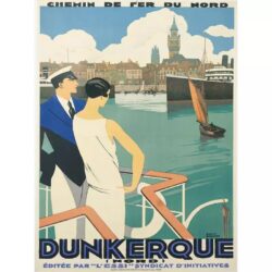 cartel vintage dunkerque
