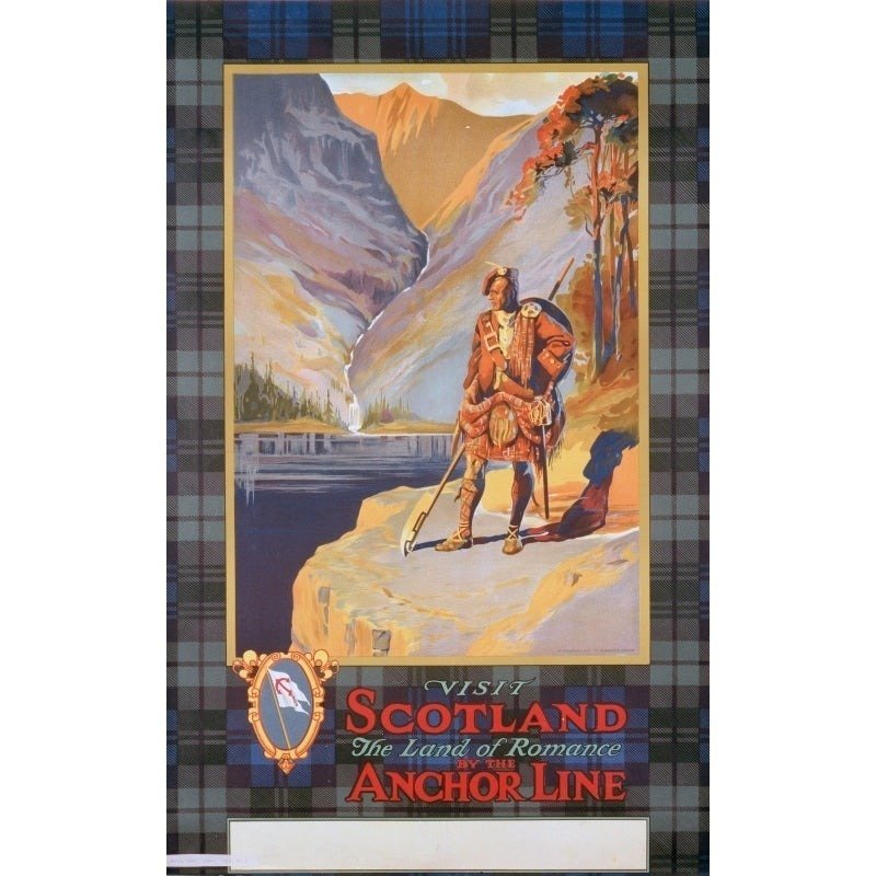 cartel vintage escocia cartel vintage escocia