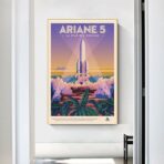cartel espacial vintage