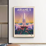 cartel espacial vintage